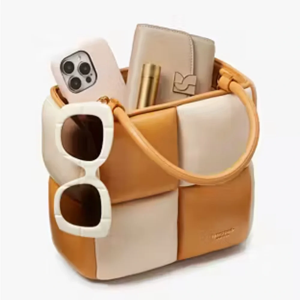 Kate Spade Boxy Colorblocked Tote Satchel Crossbody